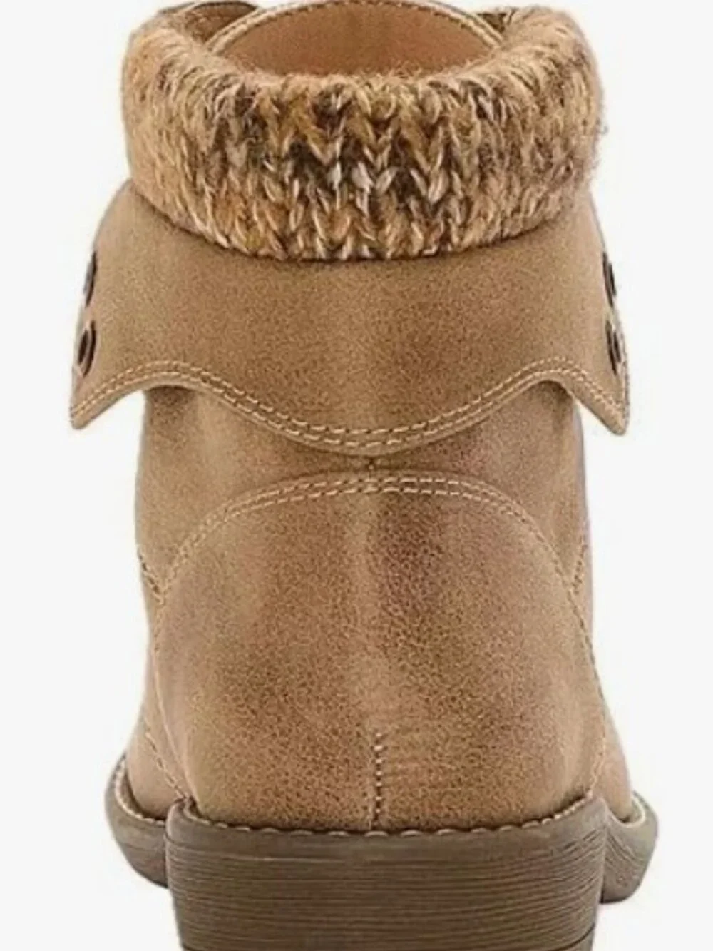 St. John's Bay Women's Block Heel Hiking Boots, Shae Style Brown